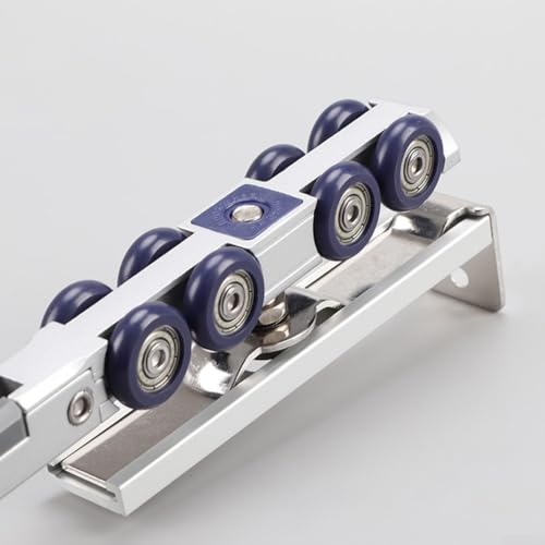 Schiebetür-Riemenscheibe mit bidirektionalen Dämpfungspufferrädern, unterstützt schwere Holztüren mit glattem, leisem Betrieb und langfristiger Haltbarkeit (80 kg) von EXTRWORY