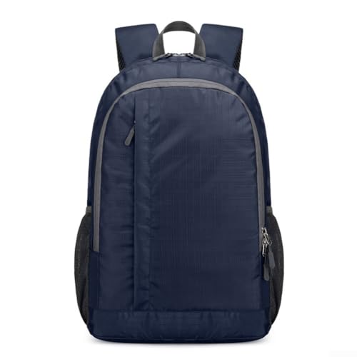 Schlankes Design Leichter Nylon Faltrucksack mit praktischen Aufbewahrungsmöglichkeiten für Wanderer (dunkelblau) von EXTRWORY