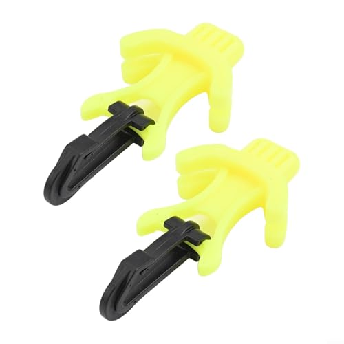 Scuba Equipment Octopus Mundstückhalter mit praktischem D-Ring-Clip (gelb), 2 Stück von EXTRWORY