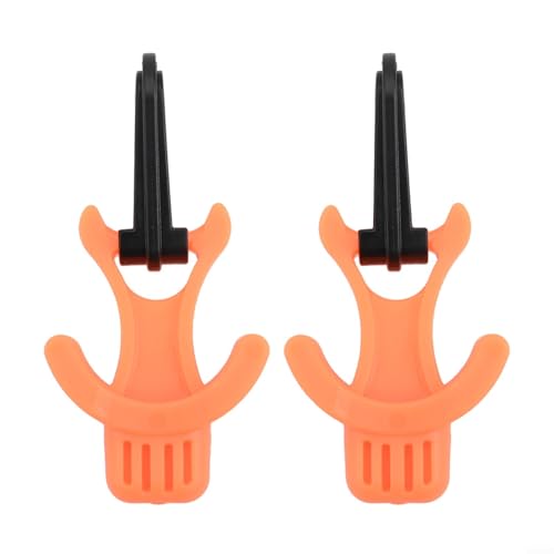 Scuba Equipment Oktopus-Mundstück-Halter mit praktischem D-Ring-Clip (orange), 2 Stück von EXTRWORY