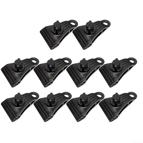 Set mit 10 winddichten Zelt-Clips, robuste Befestigungen für Planenunterstützung beim Camping und Wandern (30 Stück) von EXTRWORY