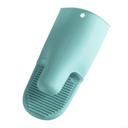 Silikon-Ofenhandschuh für Küche und Grill, hitzebeständig, mit wasserdichtem Material und rutschfest für sichere Handhabung von heißen Töpfen und Ofenblechen (grün) von EXTRWORY