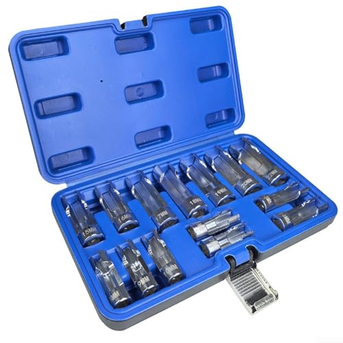 Simplified Access to Fasteners 14-teiliges ausgestelltes Strebenmutter-Steckschlüssel-Set in kompaktem Design von EXTRWORY