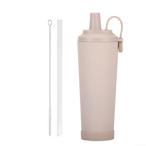 The Adventure Ready Choice Ein tragbares, einfach zu bedienendes und 830 ml isoliertes Trinkgeschirr (beige) von EXTRWORY