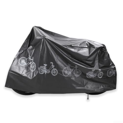 Verdickter Fahrrad-Regenschutz aus robustem Polyester für überragenden Wetterschutz (350g-schwarz) von EXTRWORY