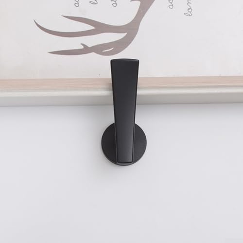 Wandhaken für Stoffvorhänge, Raffhalter, Vorhanghalter, Zinklegierung, Design für Fenstervorhang, Einrichtung in Schlafzimmern und Wohnzimmern (schwarz) von EXTRWORY