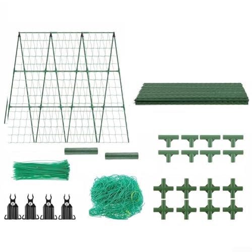 Wetterbeständiges Rankgitter für Kletterpflanzen, PVC-beschichtetes Stahl-Design, perfekt für Ihre Gartenbedürfnisse (120 x 120 cm) von EXTRWORY