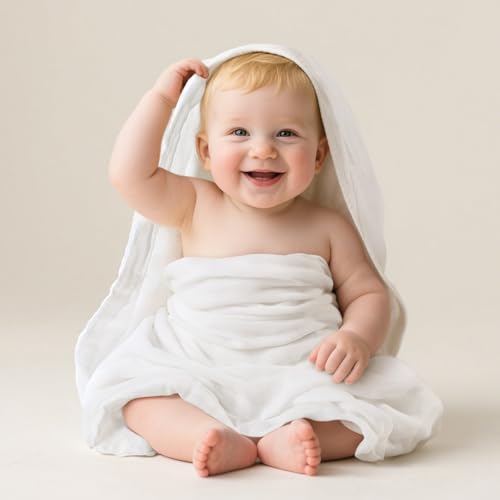 EXTSUD 3 Stück Kinderhandtücher, 115X115cm Baby Badetücher aus 100% Bio-Baumwolle Baby Handtuch Badeponcho für Kinder Baden Schwimmen EXTSUD 3 Stück Kinderhandtücher, 115X115cm Baby Badetücher aus 100% Bio-Baumwolle Baby Handtuch Badeponcho für Kinder Baden Schwimmen von EXTSUD