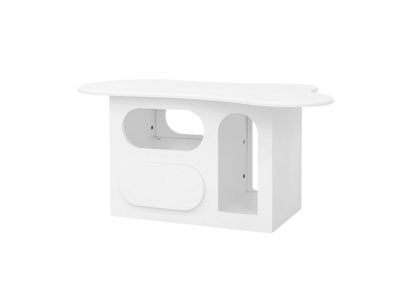 EXTSUD Couchtisch Couchtisch mit Schubladen, wolkenförmiger Couchtisch, mit offenen Ablagefächern, hochwertige Materialien. 97*45*43,5cm EXTSUD Couchtisch Couchtisch mit Schubladen, wolkenförmiger Couchtisch, mit offenen Ablagefächern, hochwertige Materialien. 97*45*43,5cm von EXTSUD