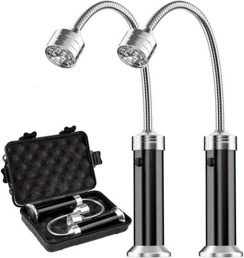 EXTSUD Grilllampe Grill Licht,Magnetische Grilllampe,BBQ Licht Set,Outdoor Grill Lichter, LED fest integriert, BBQ Zubehör, Arbeitslampe, Batteriebetrieben, 360 Grad Drehwinkel von EXTSUD