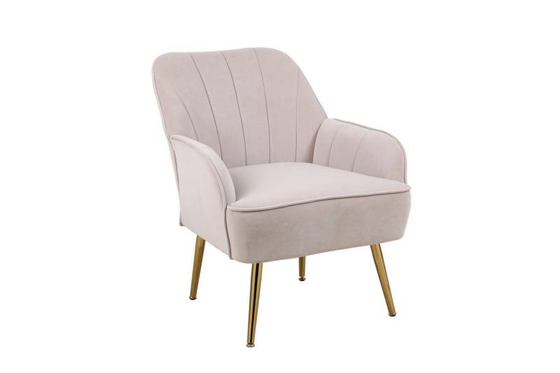 EXTSUD Sessel Samt-Freizeitsitze,metallischen Füße,ergonomische Design von EXTSUD