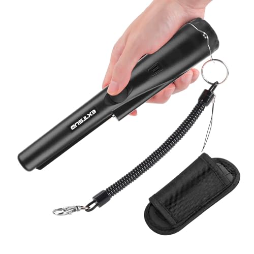 EXTSUD Metalldetektor,Tragbar Metallsuchgerät,Metallpointer Metall Pin Pointer IP66 Wasserdichter mit eingebautem LED Indicator/Alarm Licht/ 360° Scan/Holster für Goldmünze Hunt, Relikte, Schmuck von EXTSUD