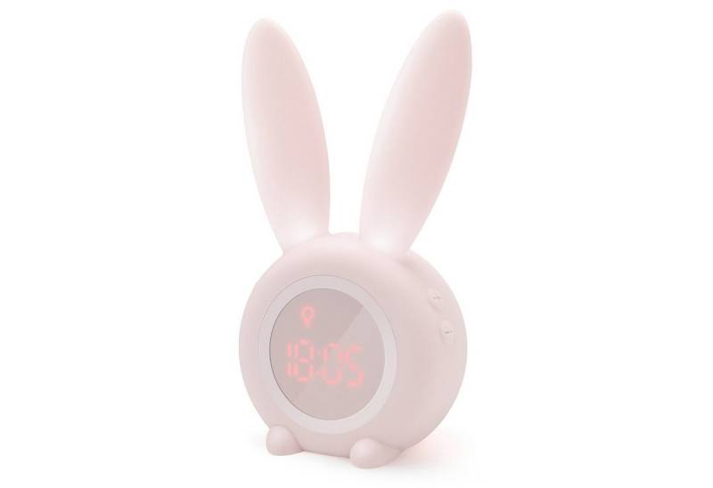 EXTSUD LED Nachtlicht Kinder Lichtwecker Cute Rabbit Kinderwecker, Creative Nachttischlampe Snooze-Funktion zeitgesteuertes Nachtlicht von EXTSUD