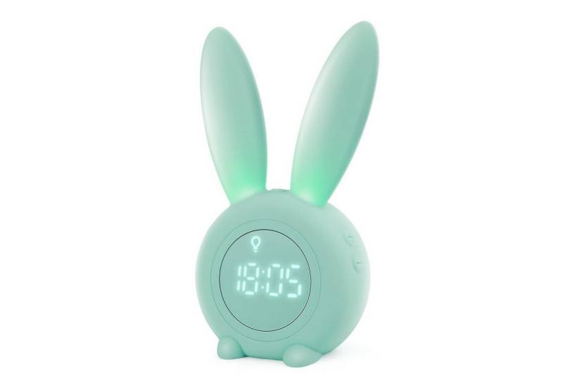 EXTSUD LED Nachtlicht Kinder Lichtwecker Cute Rabbit Kinderwecker, Creative Nachttischlampe Snooze-Funktion zeitgesteuertes Nachtlicht von EXTSUD