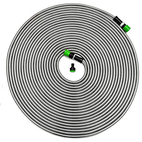 EYEPOWER 22,5m Knickfreier Gartenschlauch Edelstahl Wasserschlauch Flex Schlauch von EYEPOWER