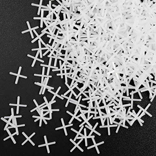 eyepower 1000 Fliesenkreuze Fugenkreuz Fliesen Abstandhalter Fliesenfugen| Kunststoff 2 mm Weiß von EYEPOWER