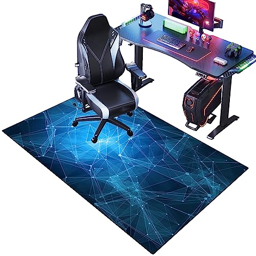 EYEWEB Bürostuhlunterlage | Bodenmatte | Stuhlunterlage | rutschfest Gaming Stuhlunterlage | Fußbodenschutz für Bürostuhl | Bodenschutzmatte Bürostuhl Teppich | Gamer Teppich | 100 x 150 cm von EYEWEB