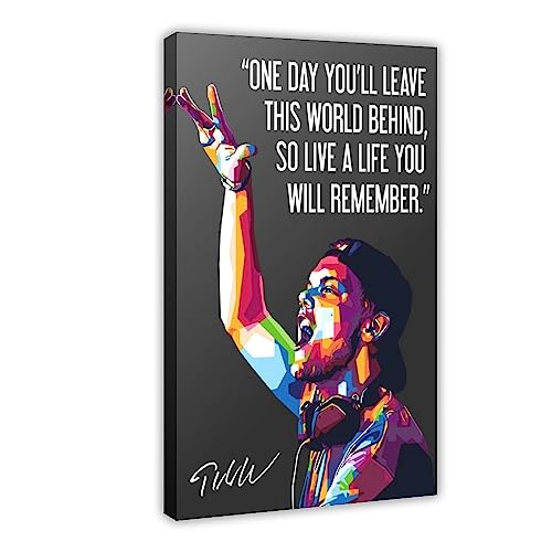 EYEZER Avicii Poster auf Leinwand, Poster, Wandkunst, Dekordruck, Bild Gemälde für Wohnzimmer, Schlafzimmer, Dekoration, Rahmenstil, 60 x 90 cm EYEZER Avicii Poster auf Leinwand, Poster, Wandkunst, Dekordruck, Bild Gemälde für Wohnzimmer, Schlafzimmer, Dekoration, Rahmenstil, 60 x 90 cm von EYEZER