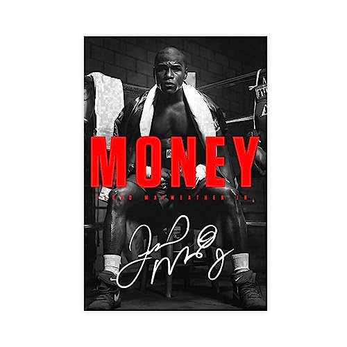 EYEZER Boxer Floyd Mayweather 1 Leinwand-Poster, Schlafzimmer, Dekoration, Sport, Landschaft, Büro, Raumdekoration, Geschenk, ungerahmt, 30 x 45 cm von EYEZER