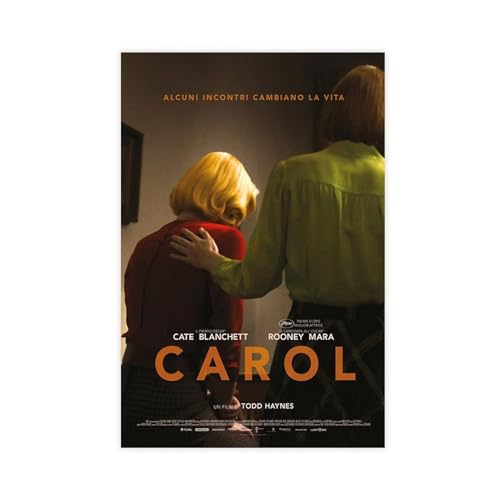 EYEZER Cate Blanchett Rooney Mara Carol Filmposter Leinwand Poster Wandkunst Dekor Druck Bild Gemälde für Wohnzimmer Schlafzimmer Dekoration ungerahmt 30 x 45 cm von EYEZER