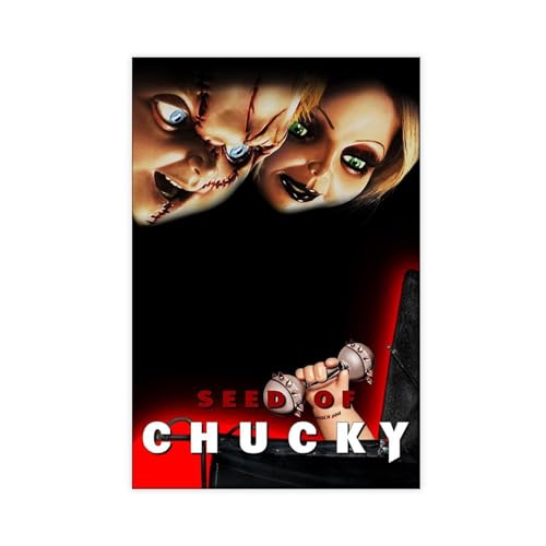 EYEZER Chucky Seed – Filmposter auf Leinwand, Poster, Wandkunst, Dekor, Bild, Gemälde für Wohnzimmer, Schlafzimmer, Dekoration, ungerahmt, 60 x 90 cm von EYEZER