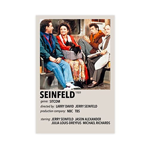 EYEZER Exklusive Art Sitcom Serie Seinfeld Poster 7 Leinwand Poster Schlafzimmer Dekor Sport Landschaft Büro Zimmer Dekor Geschenk Unrahmen-Stil 60 x 90 cm von EYEZER