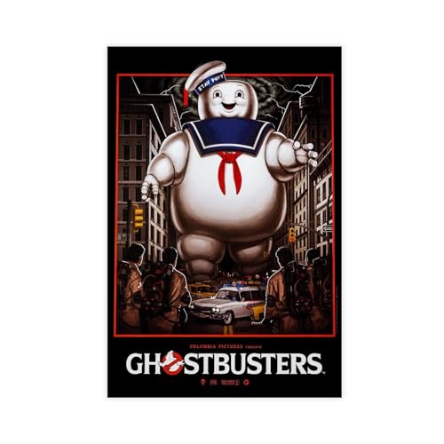 EYEZER Ghostbusters – Filmposter, Leinwand-Poster, Wandkunst, Dekor, Bild, Gemälde für Wohnzimmer, Schlafzimmer, Dekoration, ungerahmt, 60 x 90 cm von EYEZER