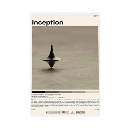 EYEZER Inception Poster, Leinwand, Poster, Wandkunst, Dekordruck, Bild, Gemälde für Wohnzimmer, Schlafzimmer, Dekoration, ungerahmt, 30 x 45 cm von EYEZER