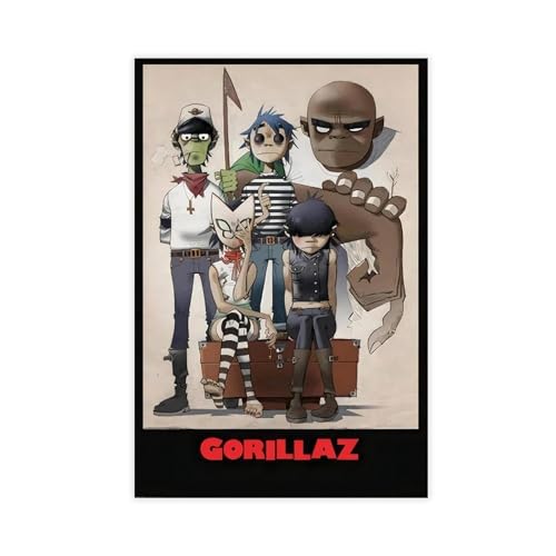 EYEZER Musikposter Rock Gorillaz Poster Leinwand Poster Schlafzimmer Dekor Sport Landschaft Büro Zimmer Dekor Geschenk ungerahmt 30 x 45 cm EYEZER Musikposter Rock Gorillaz Poster Leinwand Poster Schlafzimmer Dekor Sport Landschaft Büro Zimmer Dekor Geschenk ungerahmt 30 x 45 cm von EYEZER