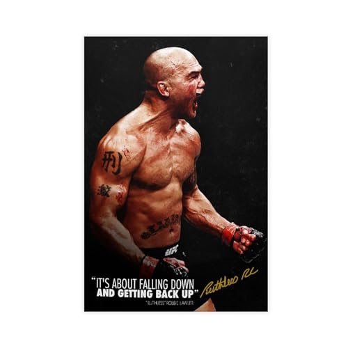 EYEZER Robbie Lawler – Boxer-Poster, Leinwand, Poster, Schlafzimmer, Dekoration, Sport, Landschaft, Büro, Raumdekoration, Geschenk, ungerahmt, 50 x 75 cm von EYEZER