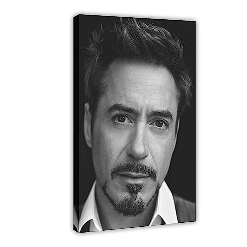 EYEZER Robert Downey Jr. Leinwand-Poster, Wandkunst, Dekordruck, Bild, Gemälde für Wohnzimmer, Schlafzimmer, Dekoration, Rahmen-Stil, 20 x 30 cm von EYEZER