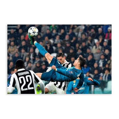 EYEZER Ronaldo Poster auf Leinwand, Wandkunst, Dekordruck, Bild, Gemälde für Wohnzimmer, Schlafzimmer, Dekoration, ungerahmt, 50 x 75 cm von EYEZER