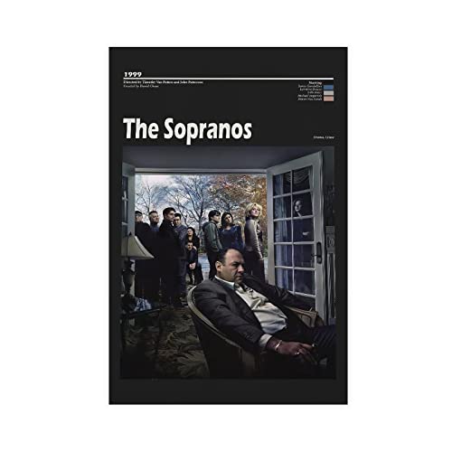 EYEZER The Sopranos Poster Leinwand Poster Wandkunst Dekor Druck Bild Gemälde für Wohnzimmer Schlafzimmer Dekoration ungerahmt 30 x 45 cm von EYEZER