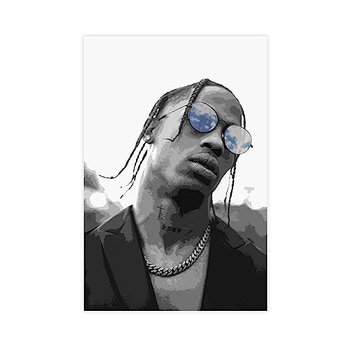 EYEZER Travis Scott Poster 2 Leinwand Poster Schlafzimmer Dekor Sport Landschaft Büro Zimmer Dekor Geschenk ungerahmt 40 x 60 cm von EYEZER