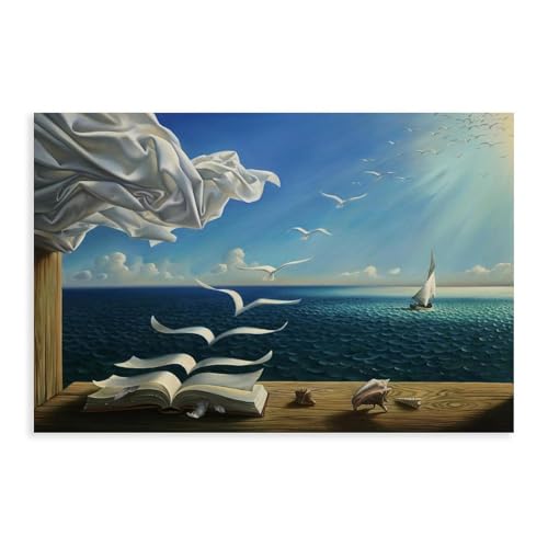 EYEZER Vladimir Kush Gemälde Wandkunst Druck Leinwand Poster Leinwand Poster Wandkunst Dekor Druck Bild Gemälde für Wohnzimmer Schlafzimmer Dekoration ungerahmt 30 x 45 cm von EYEZER