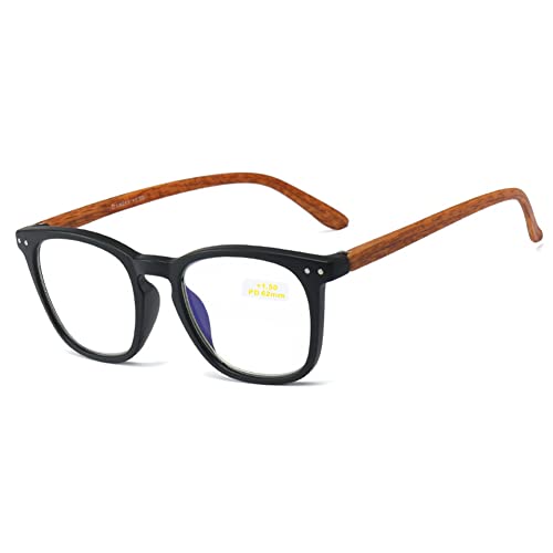 EYEphd Ultraleichte TR90 Anti-Blue Lesebrille, HD tragbarer Computerleser Unisex Diopter +0 bis +3.0,04,+2.5 von EYEphd