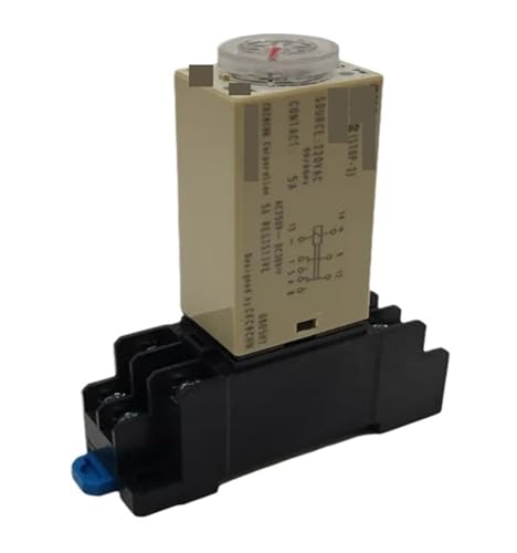 10S/30S/60S/3M/5M/10M/30M/60M Verzögerung Timer Zeitrelais AC220V DC24V 12V H3Y-2 Mit Sockel(AC220V,60S) von EYJOUTXGG