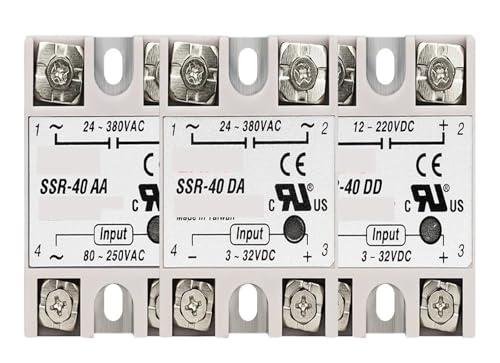 1Pcs Relais Phase SSR-10DA SSR-25DA SSR-40DA SSR-40AA SSR-40DD SSR 10/25/40A DD DA AA(DA,SSR-10A) von EYJOUTXGG