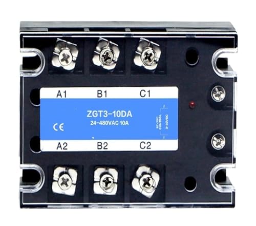 3 Phase 10A 25A 40A DA 60A 80A 100A 150 200A Drei Phase SSR 3-32V DC Steuerung 24-480V AC Solid State Relais SSR AC Drei DC-AC(10DA) von EYJOUTXGG