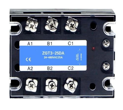 3 Phase 10A 25A 40A DA 60A 80A 100A 150 200A Drei Phase SSR 3-32V DC Steuerung 24-480V AC Solid State Relais SSR AC Drei DC-AC(25DA) von EYJOUTXGG