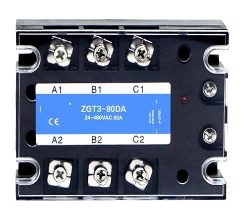 3 Phase 10A 25A 40A DA 60A 80A 100A 150 200A Drei Phase SSR 3-32V DC Steuerung 24-480V AC Solid State Relais SSR AC Drei DC-AC(80DA) von EYJOUTXGG