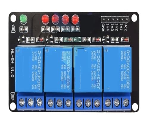 3V 3,3V 1/2/4 Relaismodul Triggerrelais mit Lampenrelaisausgang 4-Wege-Relaismodul(4 Way) von EYJOUTXGG