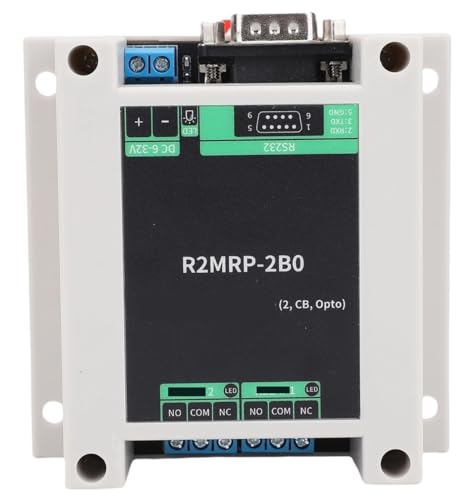 Industrielles Relaismodul for RS232-Schnittstelle RTU-Optokoppler-Isolationsmodul ABS-Gehäuse DB9-Stecker Industrielles Relaismodul(R2MRP-2B0) von EYJOUTXGG