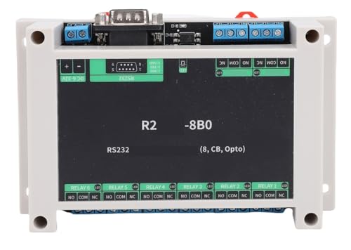 Industrielles Relaismodul for RS232-Schnittstelle RTU-Optokoppler-Isolationsmodul ABS-Gehäuse DB9-Stecker Industrielles Relaismodul(R2MRP-8B0) von EYJOUTXGG