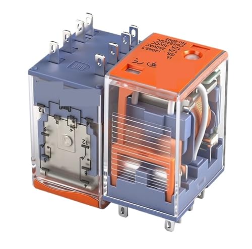 Relais 12 V 24 V DC 220 V AC Spule Hochleistungs-Allzweckrelais mit Sockelsockel 8-polig und 14-polig(DC12V,Small 8Pin Relay) von EYJOUTXGG