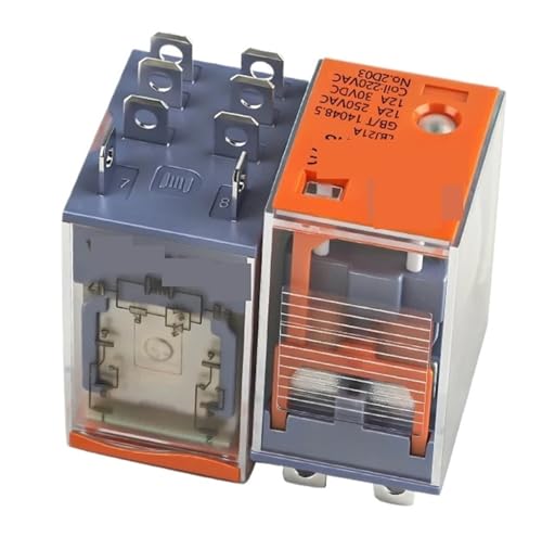 Relais 12 V 24 V DC 220 V AC Spule Hochleistungs-Allzweckrelais mit Sockelsockel 8-polig und 14-polig(DC24V,Big 8Pin Relay) von EYJOUTXGG