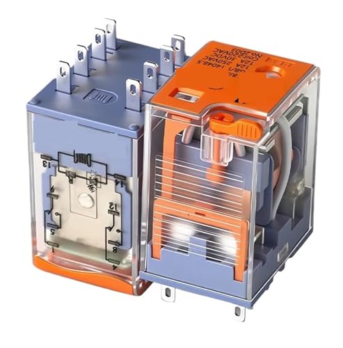Relais 12 V 24 V DC 220 V AC Spule Hochleistungs-Allzweckrelais mit Sockelsockel 8-polig und 14-polig(DC24V,Small 8Pin Relay-T) von EYJOUTXGG
