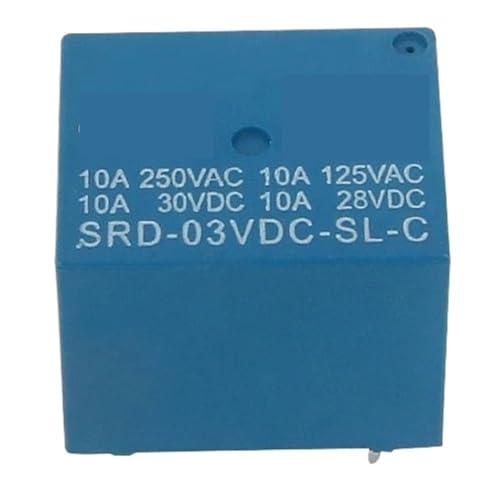 Relais SRD-03VDC-SL-C SRD-05VDC-SL-C SRD-06VDC-SL-C SRD-09VDC-SL-C SRD-12VDC-SL-C 3V 5V 6V 9V 12V 24V 48V 10A 250VAC 5PIN(3V) von EYJOUTXGG