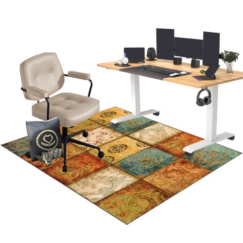 EYKWKB 90 x 120 cm Bodenschutzmatte Bürostuhl | Gaming Bürostuhl Stuhlmatten | Schreibtischstuhl Unterlage | Bürostuhl Unterlage | Gaming Teppich | Schutzmatte für Laminat | Computerstuhl Teppiche EYKWKB 90 x 120 cm Bodenschutzmatte Bürostuhl | Gaming Bürostuhl Stuhlmatten | Schreibtischstuhl Unterlage | Bürostuhl Unterlage | Gaming Teppich | Schutzmatte für Laminat | Computerstuhl Teppiche von EYKWKB