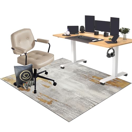 EYKWKB Bodenschutzmatte für Hartböden und Teppich Gaming Teppich für Stuhl Bürostuhl Teppich Unterlage Computerstuhl Teppiche Bürostuhl Matte Bodenmatte rutschfest Bürostuhlunterlage 70 x 100 cm von EYKWKB